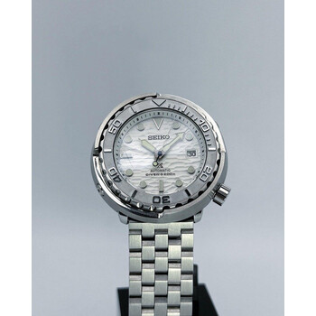 Custom Seiko Mod • White Metallic Tuna Automatic • 46mm